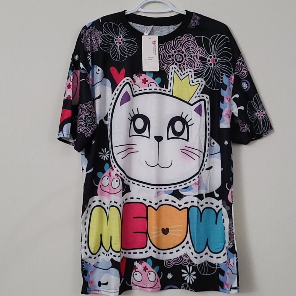 Tshirt Dress - Cat Design